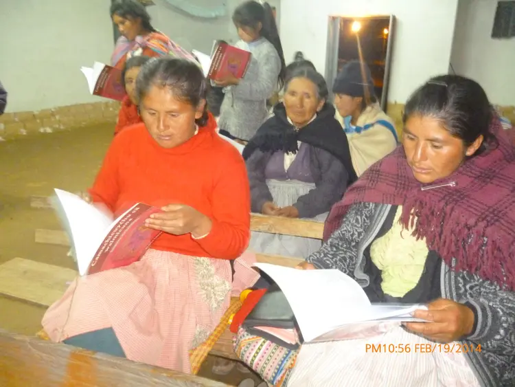 Capacitación en Huanusco/Huanuscućhu yaćhayächin