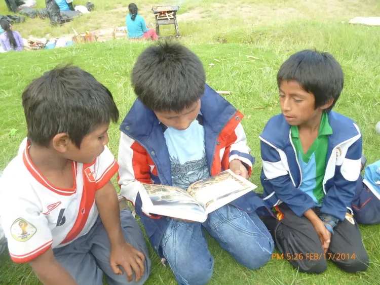 Leyendo las Historias Bíblicas/Tayta Diospa willacuyninta lïgiyalcan